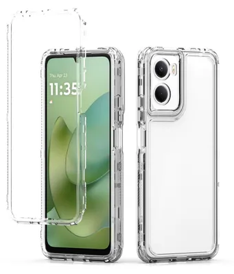 Immagine prodotto di Custodia ibrida per cellulare Motorola Moto G06 4G in TPU/acrilico, trasparente