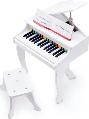 Produktbild von Hape Deluxe Spielzeugklavier Weiß E0338