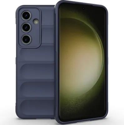 Produktbild von Handyhülle für Samsung Galaxy S24 FE Weich TPU Silikon Stossfest Anti-rutsch Hülle Dunkelblau