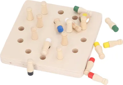 Produktbild von Holz-Memory-Schach-Brettspiel, frühes pädagogisches Konzentrationstraining, Farbabstimmung