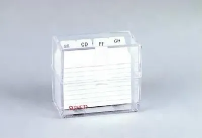 Produktbild von Rheita Karteikasten DIN A8, mit A-Z Register und 100 Karteikarten,