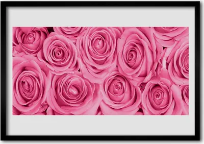 Produktbild von Bild 100x70 MDF-Rahmen Wandkunst Rosen Blumen Pflanzen