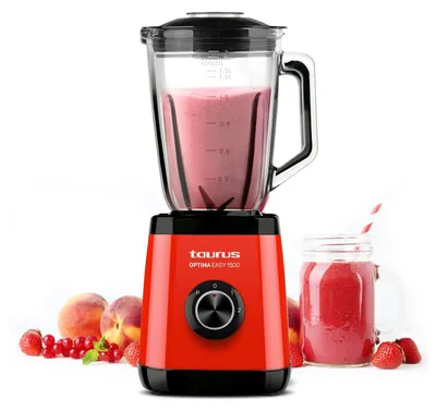 Obrázek produktu pro Mixér Taurus Optima Easy 1500, výkon 1500 W, skleněná nádoba o objemu 1,5 l, drcení ledu, bez BPA