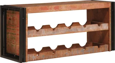 Produktbild von Weinregal Braun 100 x 45 x 33 cm Massives Altholz