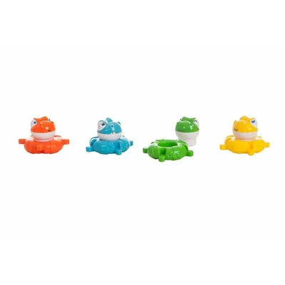Obrázek produktu pro Barevná sada hraček do vany 4 kusy dinosaurů
