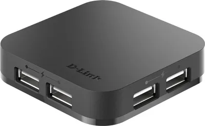Immagine prodotto di Hub USB 2.0 a 4 porte D-Link DUB-H4/E attivo/bk