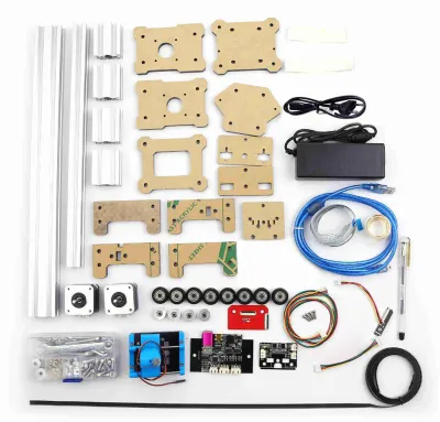 Produktbild von Desktop DIY montiert XY Plotter Stift Zeichnung Roboter Maschine Malerei Handschrift Kit 100-240V