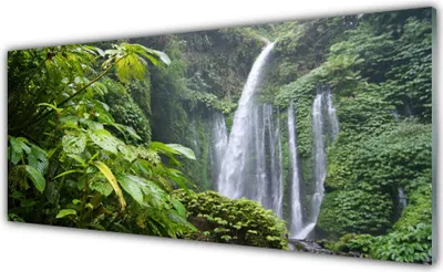 Produktbild von Glasbilder 125x50 Wandbild Druck auf Glas Wasserfall Natur