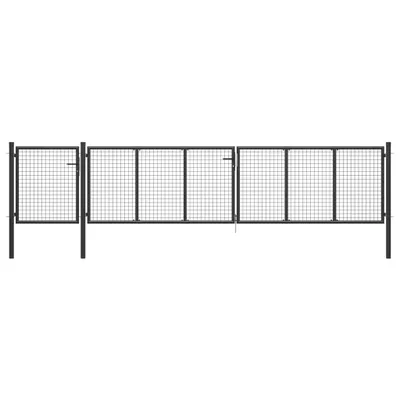 Obrázek produktu pro Zahradní brána ocel 500 x 100 cm antracitová