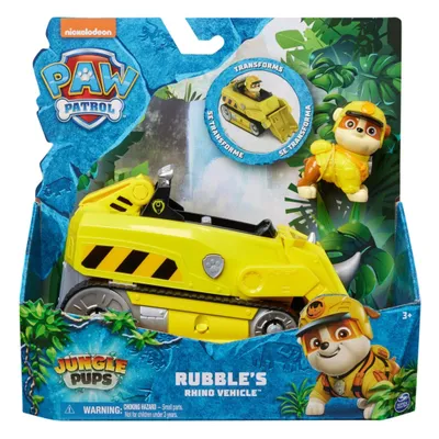 Produktbild von Paw Patrol Jungle Pups Fahrzeug Rubble + Figurenset