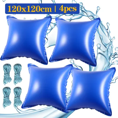 Produktbild von TolleTour 4pcs Poolkissen 122 x 122 x 60 cm Pool Winter Luftkissen, Pool Luftkissen, Polster, Winterkissen für Abdeckplanen Poolabdeckung Winter Überwinterung