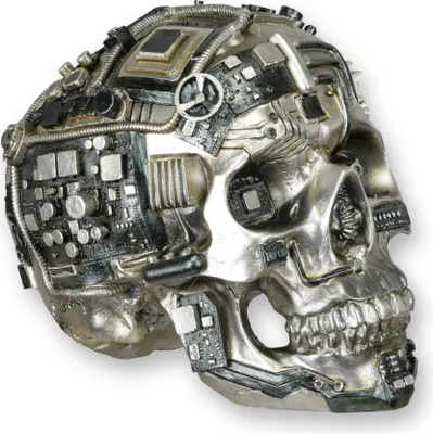 Produktbild von Steampunk Schädel Totenkopf aus Kunstharz Replikat Retro Design Dekoration