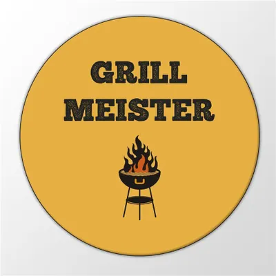 Produktbild von Huuraa Magnet Grillmeister Geschenk Kühlschrankmagnet 59mm Kühlschrankmagnet Flaschenöffner Grillmeister Präsent