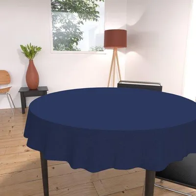 Obrázok produktu pre Kruhová záclona z polyesteru, 180 cm, tmavomodrá