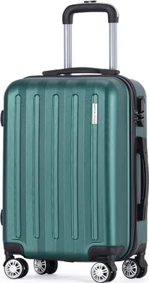Produktbild von VERTICAL STUDIO "Udevalla" 20" Handgepäck Koffer, 33,3 l, 4 Rollen, Teleskopgriff, Kofferschloss, leicht, robust, für Flugreisen dunkelgrün | VS-149