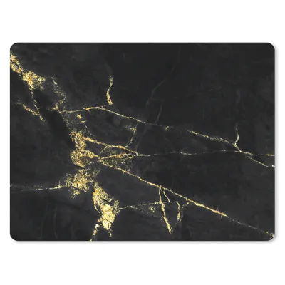 Produktbild von MuchoWow® Mauspad Mousepad Marmor - Schwarz - Gold - Luxus 40x30 cm - Mousepads - Maus Mat - Pad - Mausunterlage - Anti Rutsch