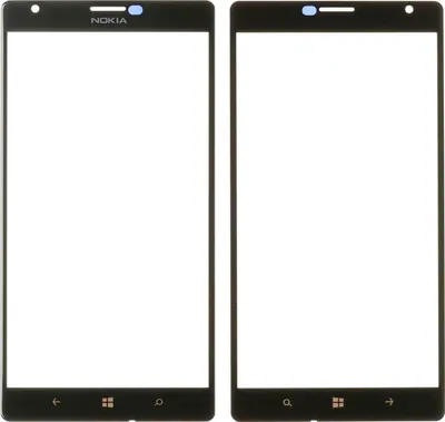 Produktbild von Original Nokia Lumia 1520 Display Glas Scheibe Fenster schwarz