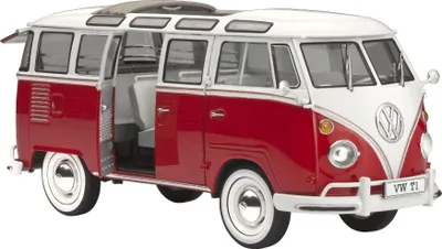 Produktbild von Revell VW T1 Samba Bus, Busmodell, Montagesatz, 1:24, VW T1 Samba Bus, Unisex, Kunststoff