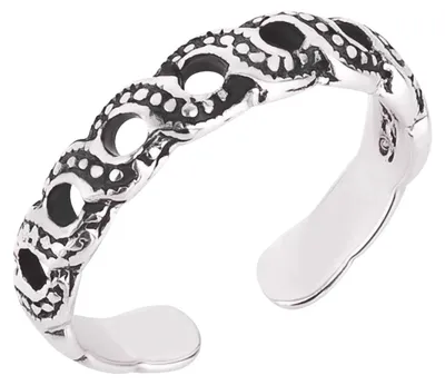 Produktbild von Zehenring Zehring Flecht Antik 925 Silber