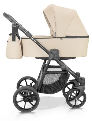Produktbild von Milukids Risso 3-in-1 Kombikinderwagen Schwarz mit Babyschale (RIS-06)
