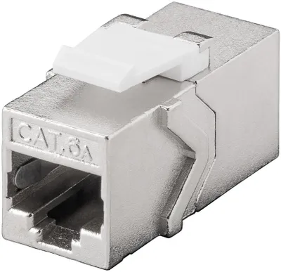 Obrázok produktu pre Goobay 90866, Plochý, Kovová, RJ-45, RJ-45, Samica, 10Base-T(X)