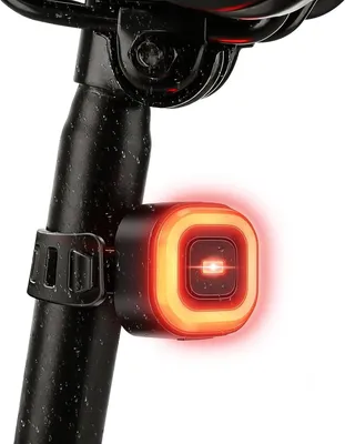 Produktbild von Fahrradbeleuchtung vorne und hinten, LED-Fahrradscheinwerfer und -rücklicht-Set, Warnleuchte für Kinderwagen, mit wasserdichtem Silikongehäuse