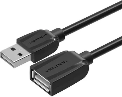 Produktbild von Vention VAS-A44-B200 USB 2.0 Verlängerungskabel VAS-A44-B200/ USB Stecker - USB Buchse/ 480Mbps/ 2m/ Schwarz