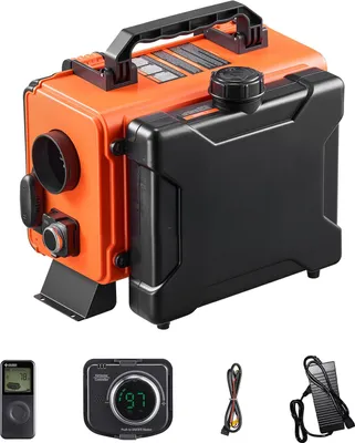 Produktbild von SucceBuy Diesel-Luftheizung 8 kW DC 12 V/24 V tragbare Standheizung (All-in-One) mit Fernbedienung und LCD-Display, leiser Betrieb, 4,5-Liter-Kraftstofftank für Lkw und Wohnmobile