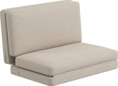 Produktbild von 2-in-1 faltbarer Relaxsessel, Gästematratze, teilbar, 120 cm breit, Beige