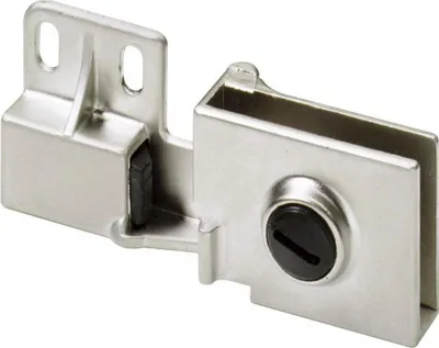 Produktbild von Hettich Glastürscharnier Zinkdruc kguss, vernickelt/matt, 1 Stück