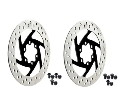 Produktbild von 2er Set Bremsscheibe schwarz 120mm 6 Loch Segway Ninebot ZT3 Pro Scheibenbremse