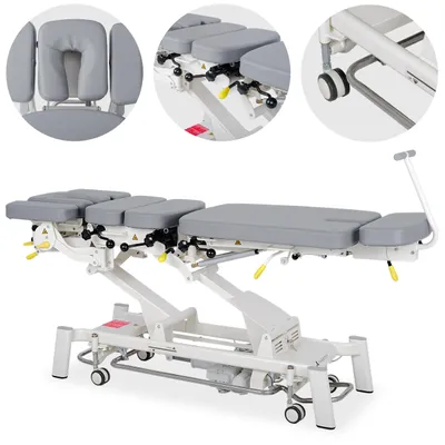 Produktbild von Habys Upright Chiro Z7 | Elektrische Massageliege Behandlungsliege Therapieliege | für Chiropraktiker | Höhenverstellbare 7-Segmente | 197 x 56 cm