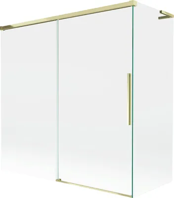 Produktbild von Mexen Rox L Badewannenfaltwand 2-flügelig verschiebbar 170 + 75 x 150 cm, transparent, gold - 8C9L-170-075-50-00