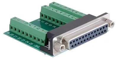 Produktbild von DELOCK Adapter Terminalblock 27Pin -> D-Sub25 Buchse