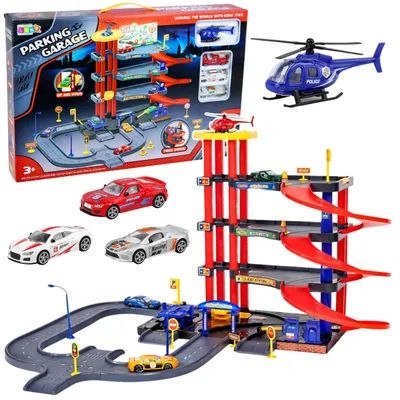 Produktbild von Parkhaus 4 Ebenen mit Aufzug Helikopterwagen 70 El.