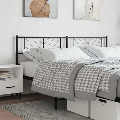 Produktbild von Kopfteil Metall Schwarz 200 cm