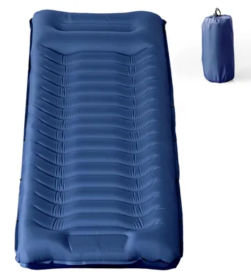 Produktbild von Aufblasbare Camping-Isomatte mit Kissen und Fußpumpe