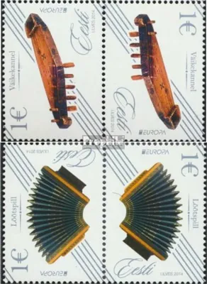 Produktbild von Briefmarken Estland 2014 Mi 794K-795K (kompl.Ausg.) Kehrdruckpaar postfrisch Musikinstrumente