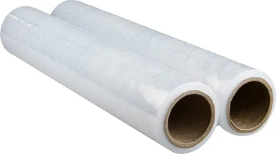 Zdjęcie produktu dla V1 Trade Folia Stretch Przezroczysta - 2 Rolki, 0,7 kg, 23 Mikrometry, 100 m Długości, 40 cm Szerokości - Folia Ochronna do Pakowania Mebli