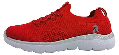 Immagine prodotto di Scarpe Rieker Knitup 191 da donna, mocassini, colore rosso, per il tempo libero