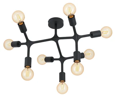 Produktbild von EGLO BOCADELLA 1, 9 Glühbirne(n), E27, IP20, Schwarz