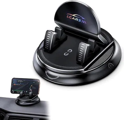 Obrázek produktu pro Držák telefonu do auta na palubní desku, otočný o 360°, univerzální, nastavitelný