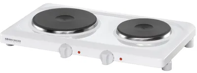 Productafbeelding van Rommelsbacher dubbele kookplaat, model Thl 2597, kleur: wit, vermogen: 2500 watt