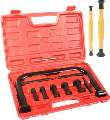Productafbeelding van Ventielveerspanner Set - Motor Tool - Motor Onderhoud - Efficiënte Reiniging - 12 Delig - Zwart