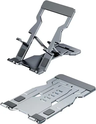 Image de Support de téléphone portable en métal, réglable, pliable, compatible avec tous les smartphones