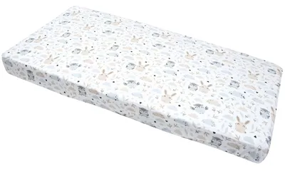 Produktbild von Spannbettlaken für Kinderbett, Spannbettuch, 60x120cm, Baumwolle, Lichtung