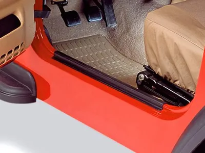 Zdjęcie produktu dla Zestaw progów wejściowych czarny Jeep Wrangler TJ 96-06