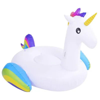 Produktbild von XXL Aufblasbares Einhorn-Luftbett - Aufblasbares Einhorn - 2,2x1,6x 1,2m - Schwimmen - Sommer - Einhorn - Luftbett