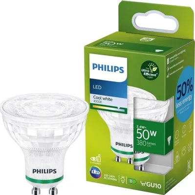 Produktbild von Philips Classic LED-B-Label Lampe 50W GU10 Kaltweiß 1er P