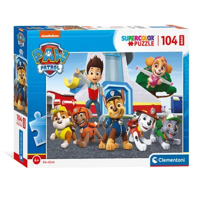 Zdjęcie produktu dla Clementoni puzzle 104 maxi SuperKolor PsiPatrol 23753